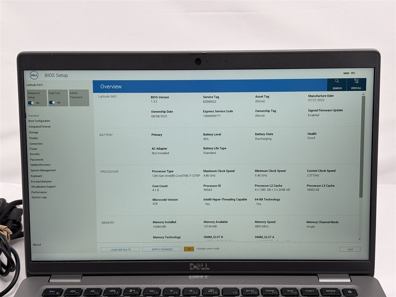 Dell Latitude 5431 14" i7-1270P 16GB 256GB SSD FHD USB-C Laptop gallery