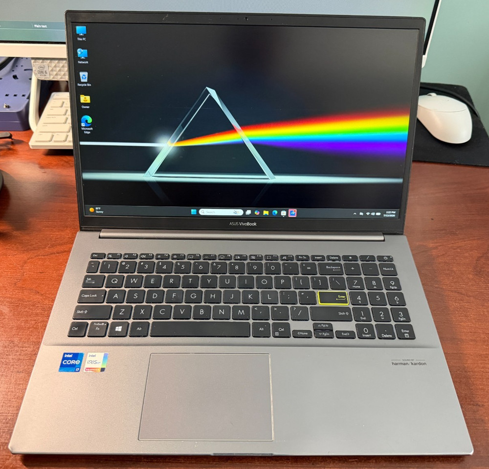 Asus VivoBook 15 S533E 15.6" Laptop FHD i7-1165G7 2.8Ghz 16GB RAM 512GB SSD W11H
