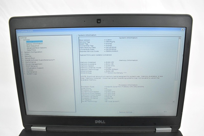 Lot of (2) Dell Latitude E7470 Laptops i7-6600U 2.6GHz 8GB No HD No OS 14" gallery