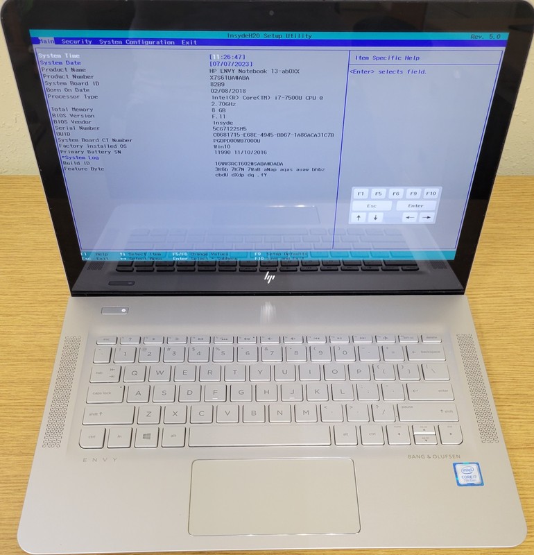 HP ENVY NoteBook 13-ab077cl i7-7500U 2.70GHz 8GB 128GB SSD QHD+ No OS gallery
