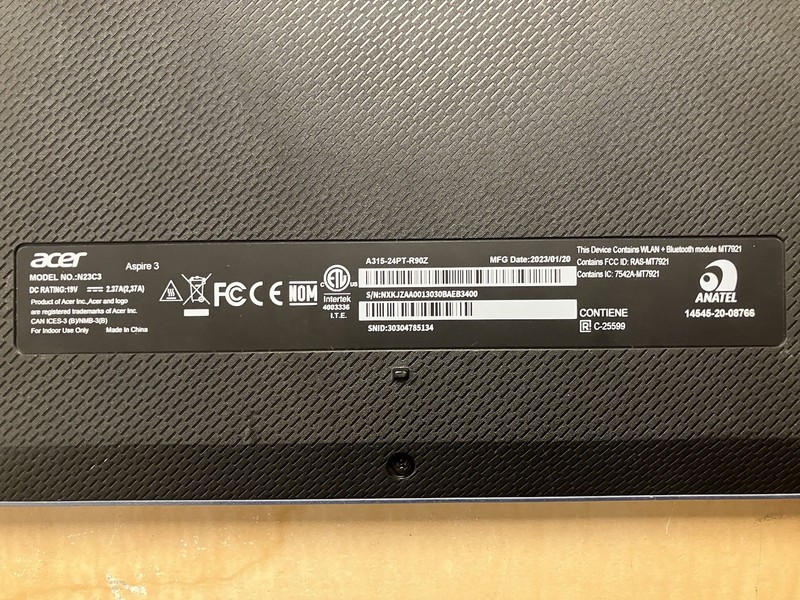 ACER ASPIRE 3 A315 15.6'' WIN 10 8GB For Parts Has Problem gallery