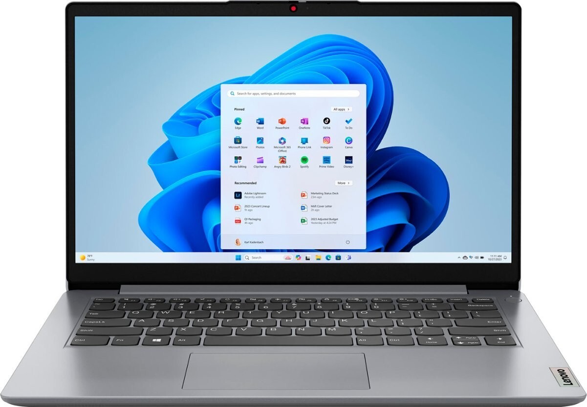Lenovo - Ideapad 1 14.0" HD Laptop - Celeron N4020 with 4GB Memory - 64GB eMMC gallery