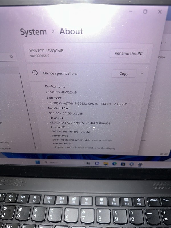 🚀 Lenovo ThinkPad X1 Carbon 7th Gen 14" i7-8665U 16GB RAM 512GB SSD gallery