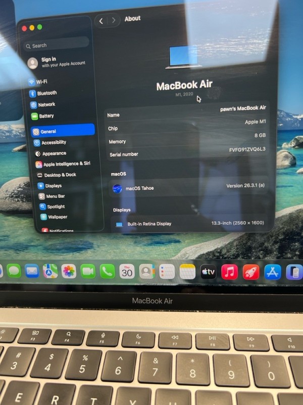 2020 Apple M1 MacBook Air 13" A2337 8GB (PD7017825) gallery