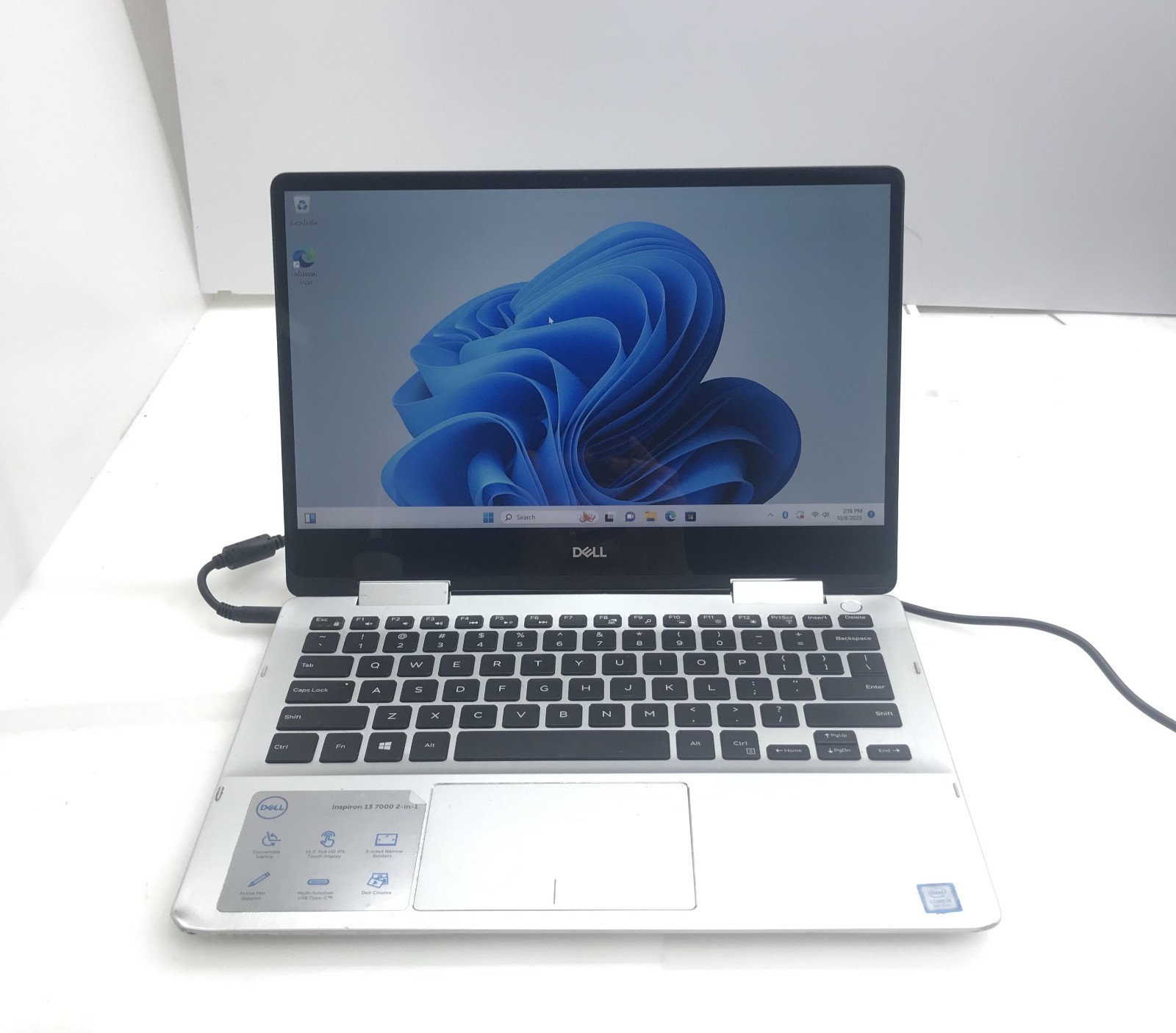 DELL INSPIRON 7386 i5-8265U@1.6GHz 8GB RAM 128GB M.2 SSD W11P TOUCH *READ gallery