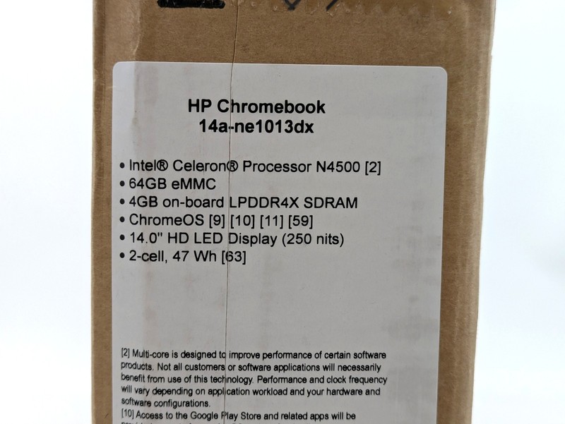 HP Chromebook 14a-ne1013dx 14" Intel Celeron N4500 4GB DDR4 64GB eMMC Chrome OS gallery