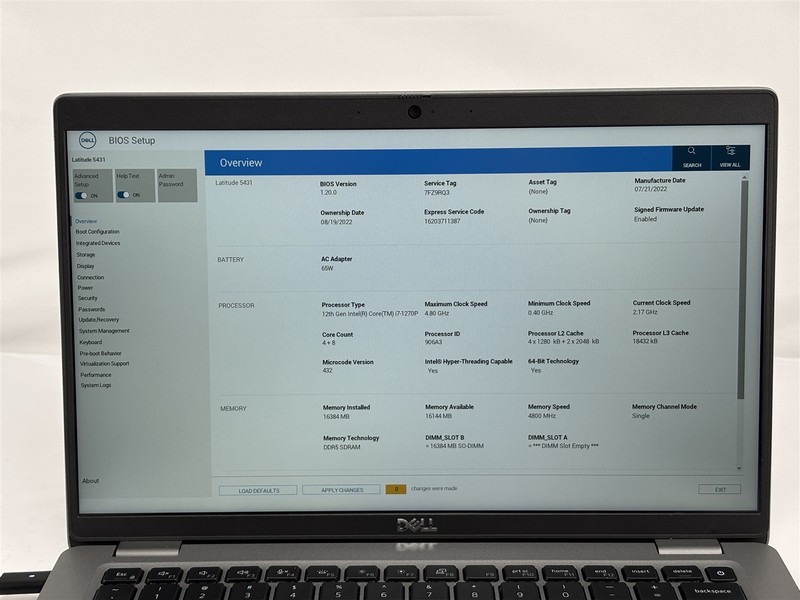 Dell Latitude 5431 2022 14” i7-1270P 2.2GHz 16GB RAM 256GB SSD gallery