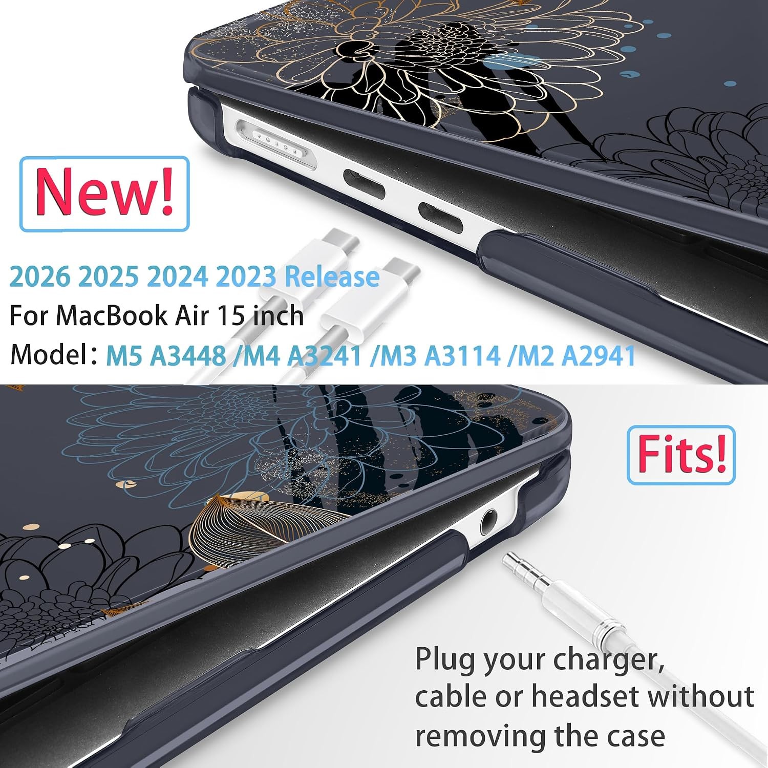 2026/2025/2024/2023 MacBook Air 15 INCH M5 A3448 /M4 A3241 /M3 A3114 /M2 A2941 C gallery