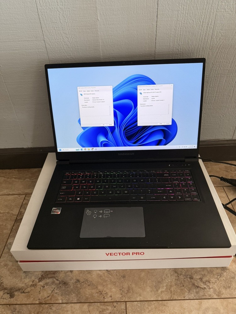 MAINGEAR Vector Pro 2 Gaming Laptop — Ryzen 9 6900HX | RTX 3070 Ti | 32GB DDR5 |
