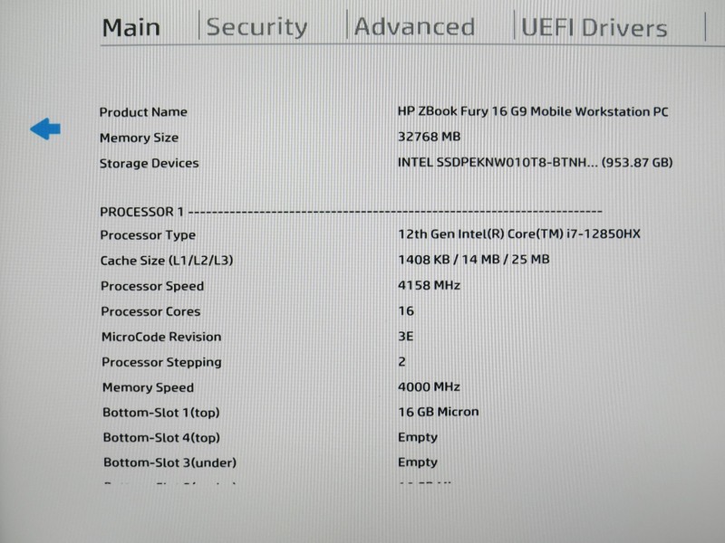 HP ZBook Fury G9 I7-12850HX 32GB DDR5 1TB m2 NVME RTX A2000 Win 11 Pro gallery