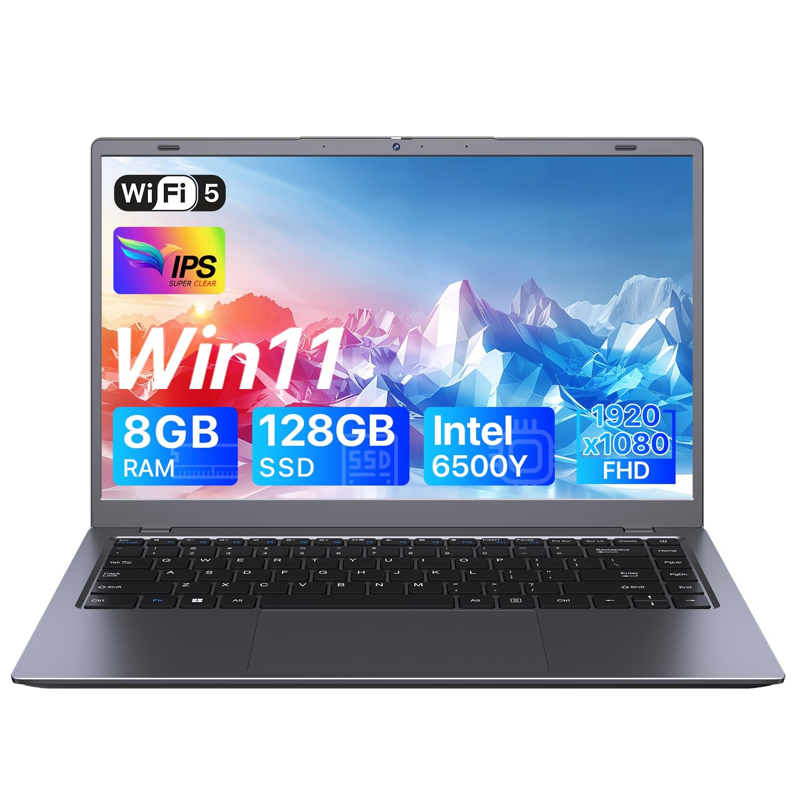 2026 Laptop Computer, Pentium Gold 6500Y (Beat Celeron, Up to 3.4GHz), 8GB RA... gallery