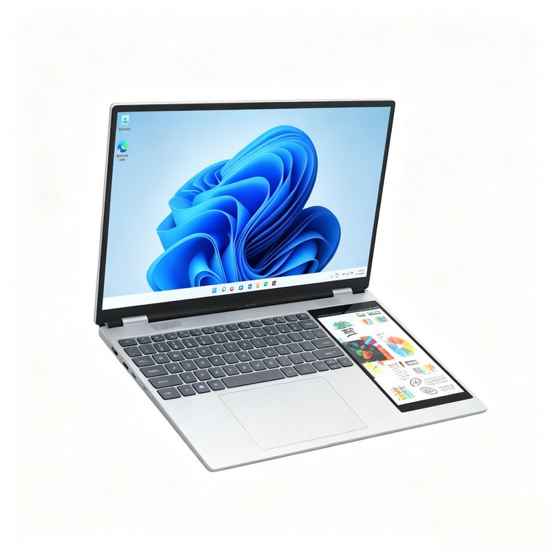 15.6" LCD Dual Screen Laptop + 7" Touch Screen Computer 16GB RAM 2TB SSD ,Win 11 gallery