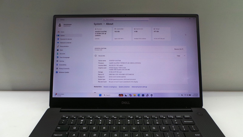 Dell Precision 5540 15.6" | i7-9750H 2.60GHz | 16GB RAM 512GB SSD | ***READ*** gallery