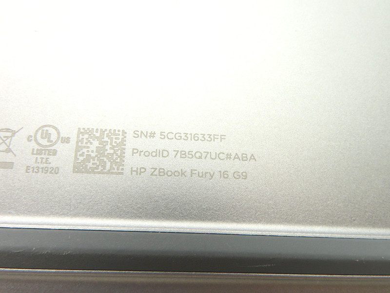 HP ZBook Fury 16 G9 16" Intel Core i9-12950HX 2.3GHz 64GB RAM 1TB SSD RTX A2000 gallery