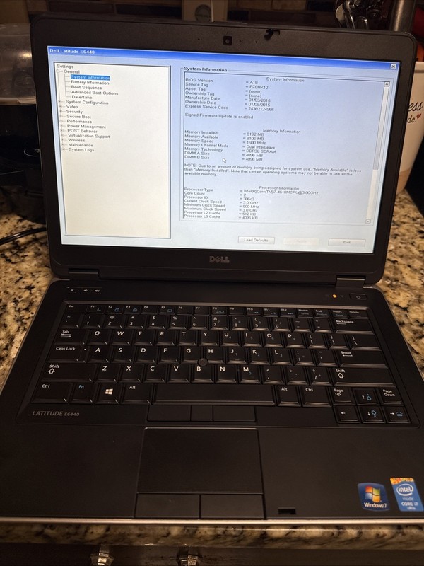 Dell Latitude E6440 i7-4610M 8GB RAM 500GB Win 11 pro Charger Included gallery