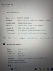 Dell Vostro 15 5501 i7-1065G7 1.30GHz 16GB 512GB NVMe SSD W11P G’td