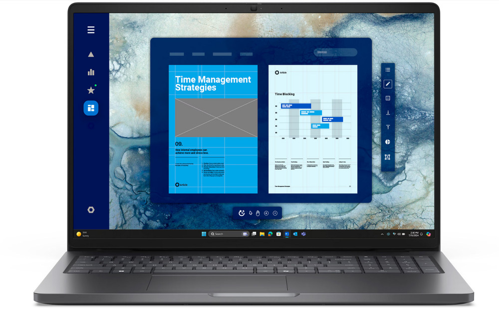 Dell Pro 16 PC16250 Laptop PC FHD+ Core 3 100U 16GB RAM + 256GB NVMe Win 11 Pro.