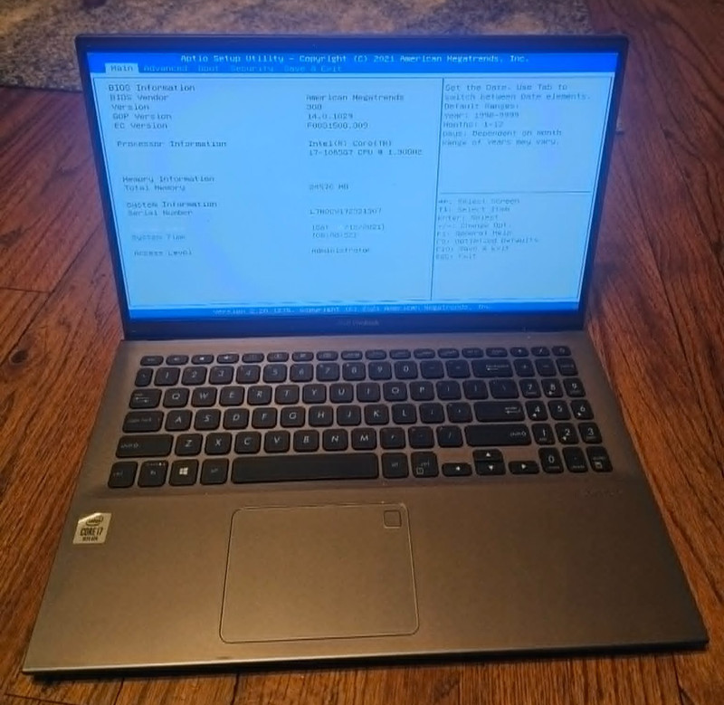 Home Office Clean ASUS VivoBook F512J Intel i7-1065g7 24GB Ram WiFi W/Charger gallery