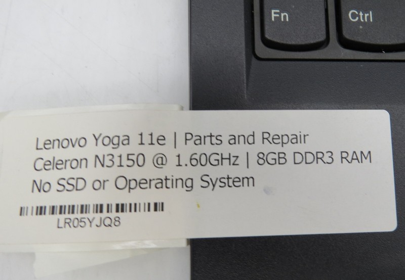 Lenovo Yoga 11e | Celeron N3150 | 8GB RAM | No HDD/OS/AC | REPAIR gallery