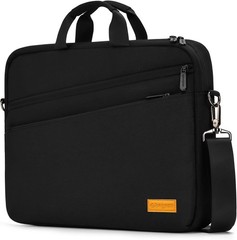 Lightweight Black Laptop Carrying Case for 17-17.3 Inch PCs, Water-Repellent Bri