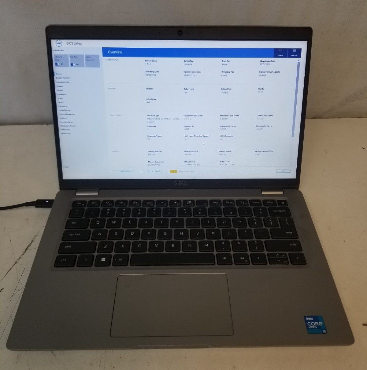 Dell Latiude 5420 i5 1145G7 @ 2.60GHz 8GB RAM NO SSD NO OS/ FREE DELIVERY gallery