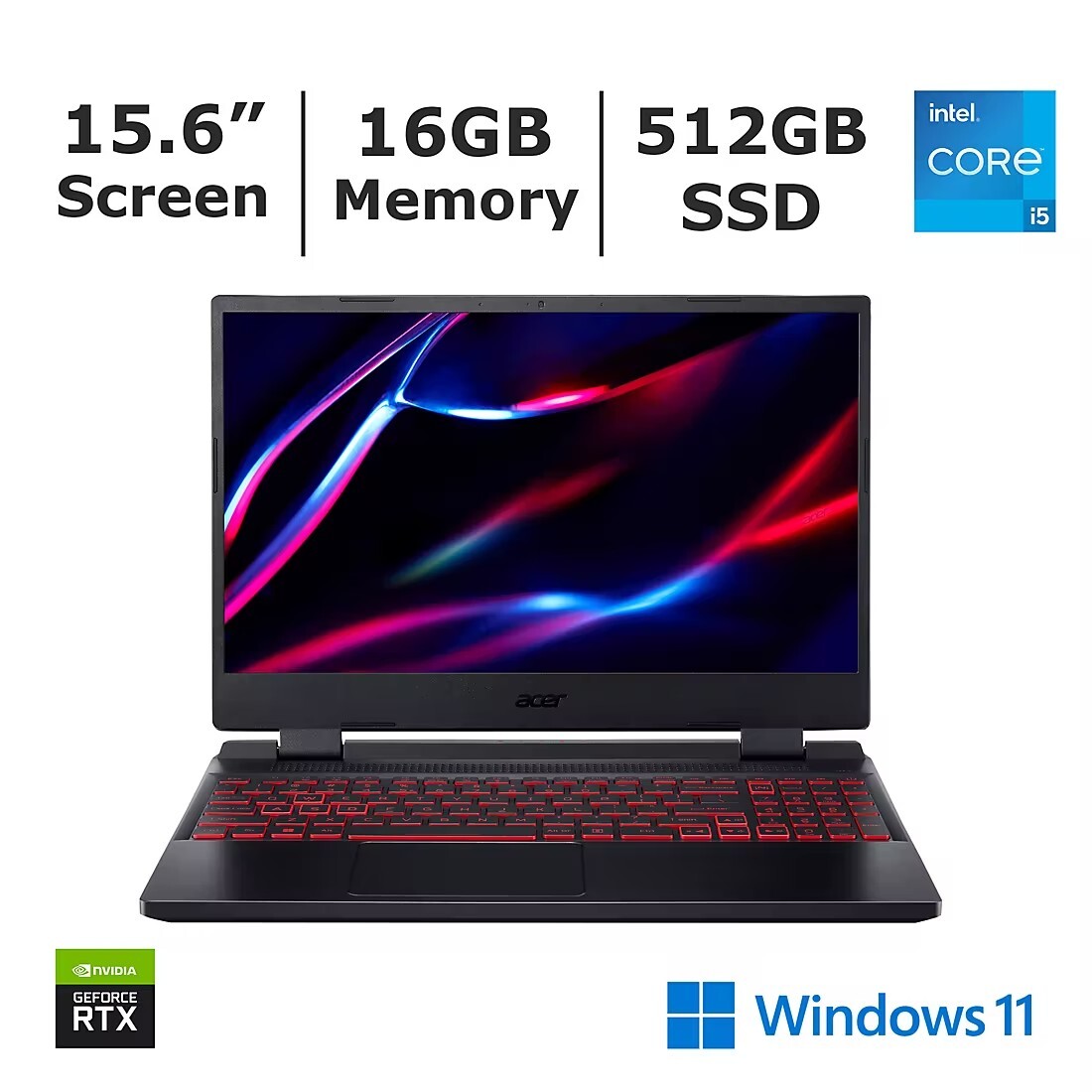 Acer Nitro V ANV15-51-59MT 15.6'' (512GB SSD Intel Core i5-13420H 2.1GHz 8GB... gallery