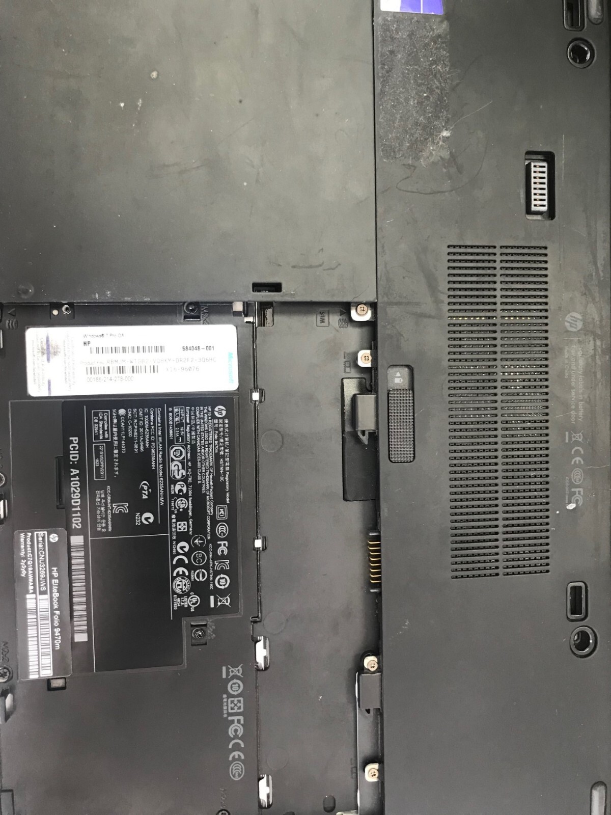 HP FOLIO 9470M / I5-3427U / 1.8GHZ / 8GB RAM / NO HDD / NO CADDY / READ PLEASE gallery