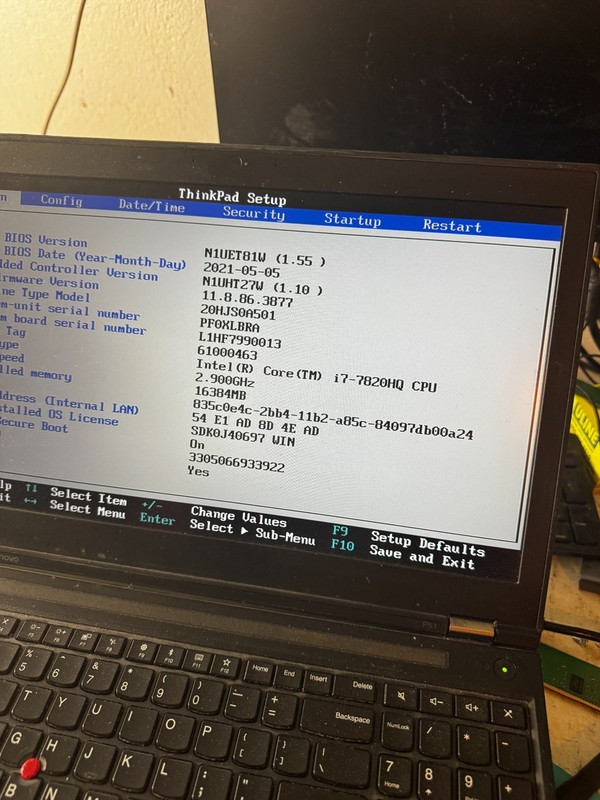 Lenovo ThinkPad P51 Core i7-7820HQ, 16GB RAM 15" Laptop *READ #6213 gallery