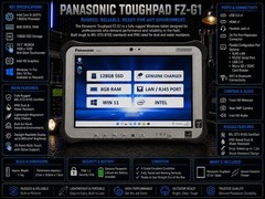 10.1 Panasonic Toughpad FZ-G1 i5 8GB 128GB SSD LAN Grade A Tablet