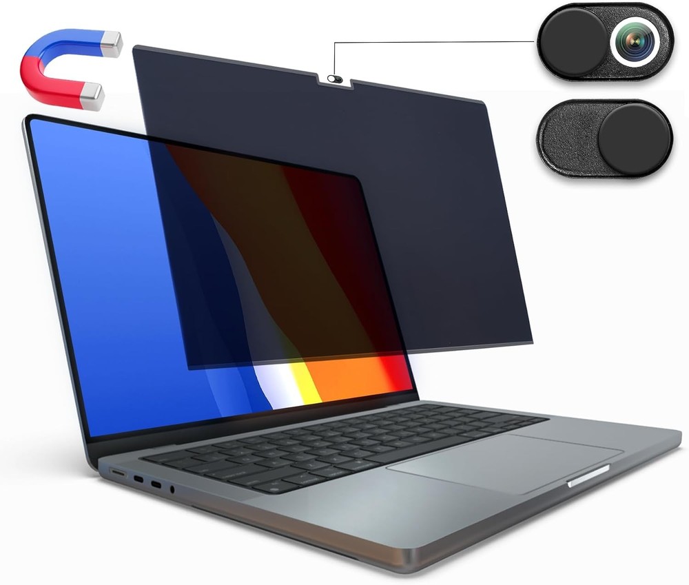 Magnetic Privacy Screen for MacBook Pro 16 inch (2021-2025 M1-M4 Max) & Webcam C