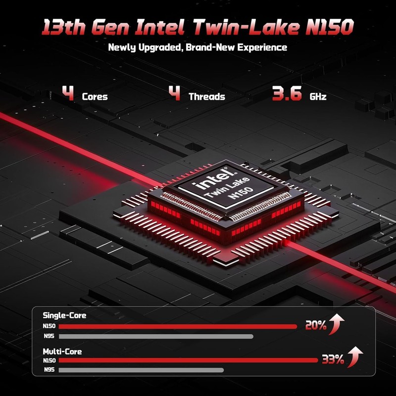 NIMO 15.6" FHD Laptop, 4 Cores Intel Twin Lake up to 3.6GHz 8GB RAM 256GB SSD gallery