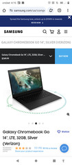 Samsung Galaxy Chromebook Go 14 in Intel Celeron 4GB RAM 32GB SSD Laptop -…