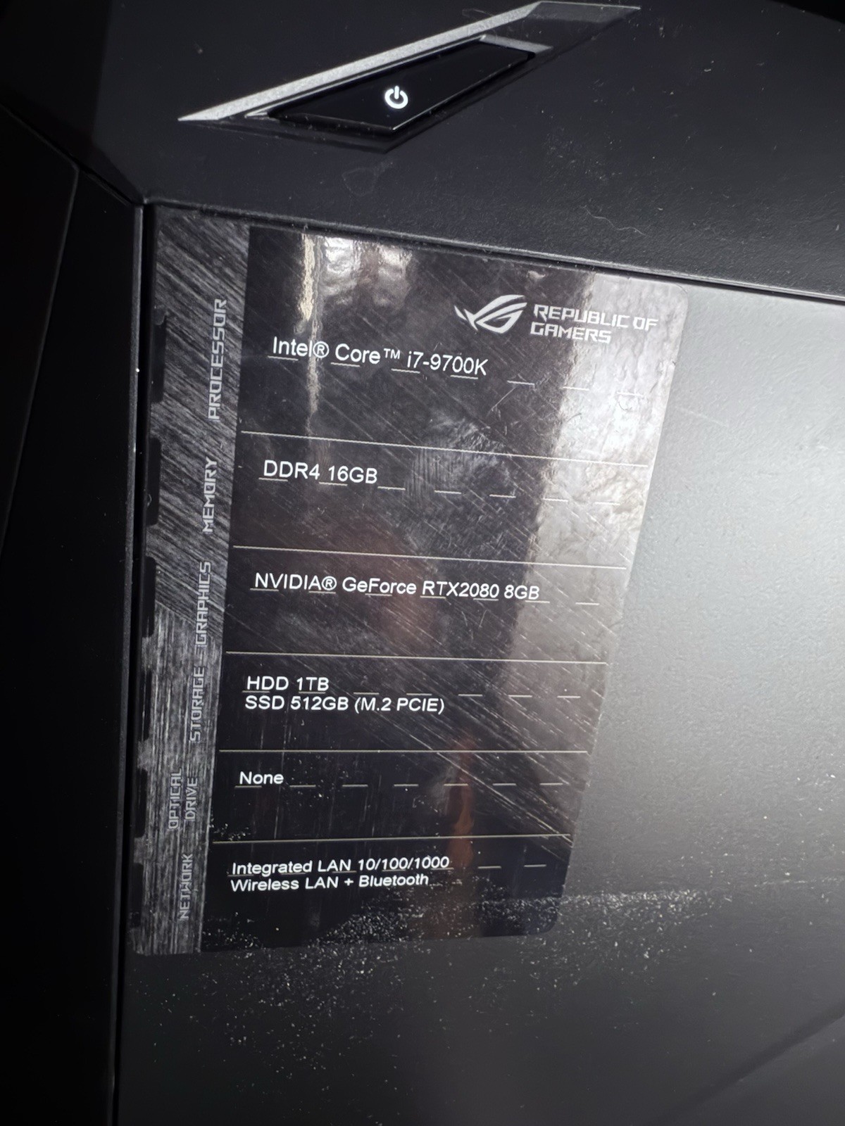 ASUS ROG Strix (1TB+512GB, Intel Core I7 9th Gen., 32GB) Desktop GL12CX gallery