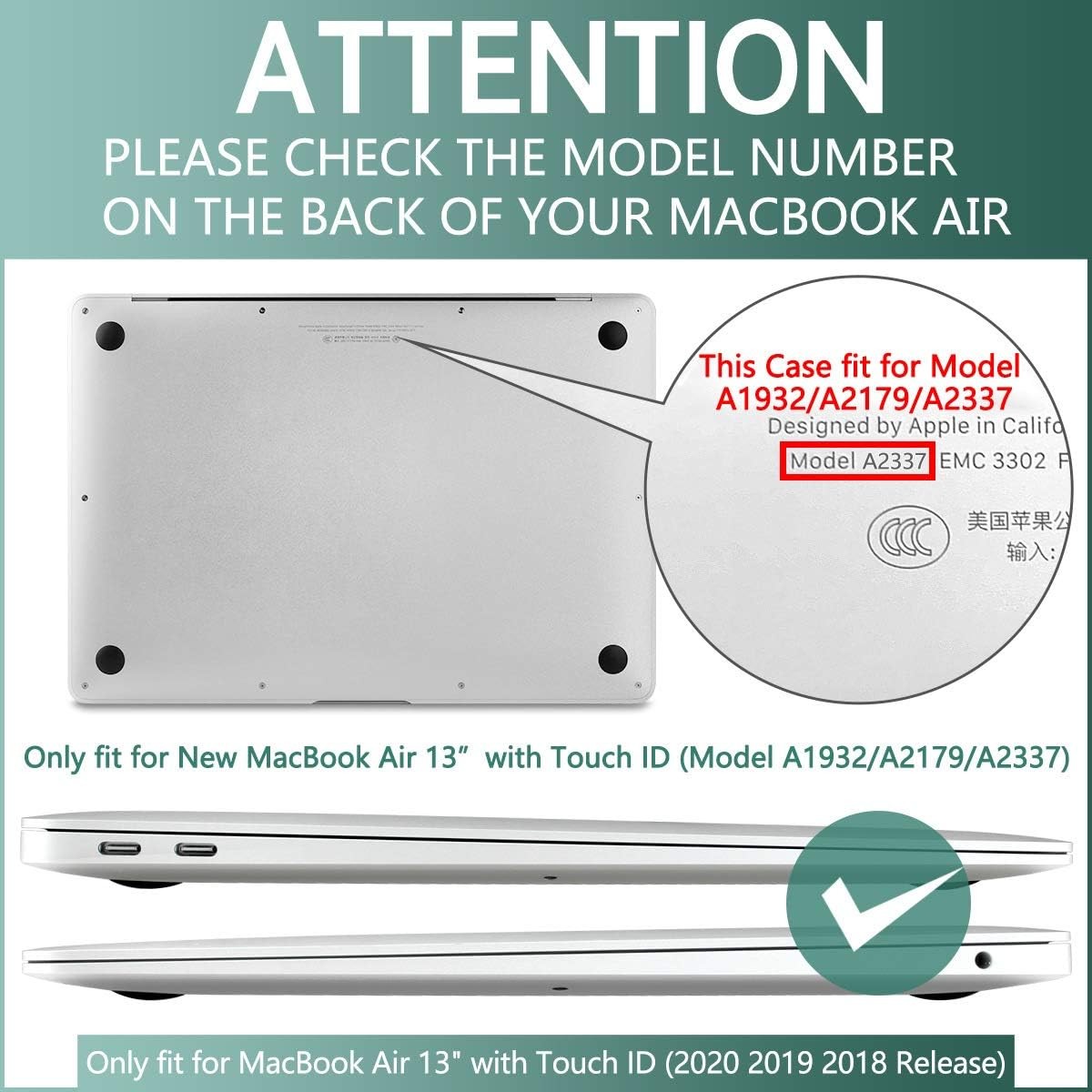 MacBook Air 13 Inch Case 2021 2020 2019 2018 A2337 M1 A2179 A1932 Heavy Duty gallery