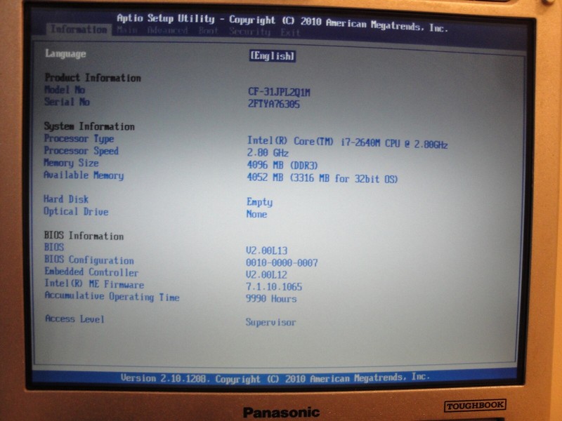 Lot of 10 Panasonic Toughbook CF-31 Intel i7 2.8 4GB ATI Radeon GPS… gallery