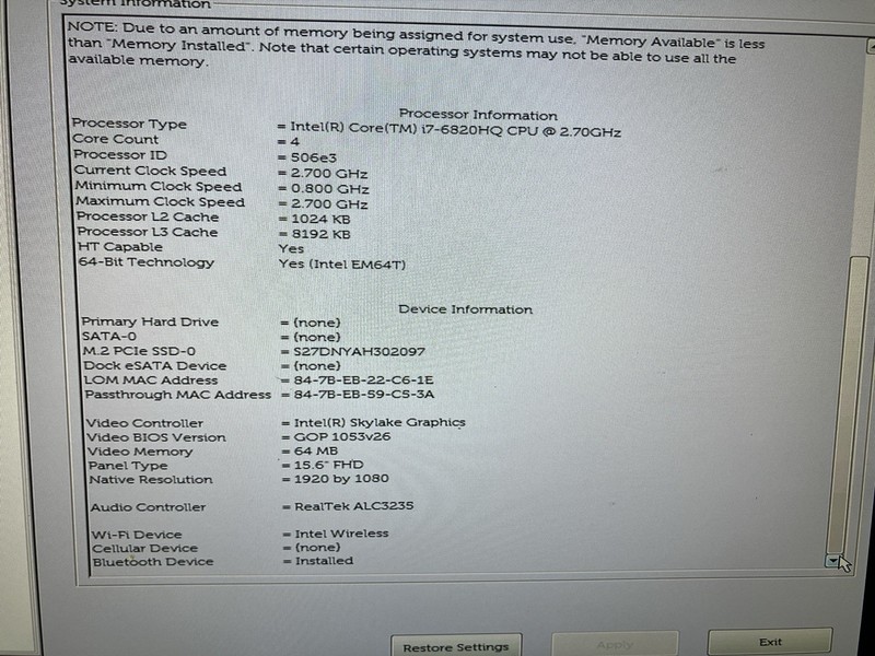 Dell Precision 7510 gallery