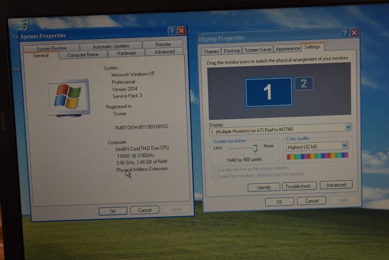 Dell Precision M6400 17" Windows XP Pro 32-bit T9900 3.06GHz SSD AMD FirePro gallery