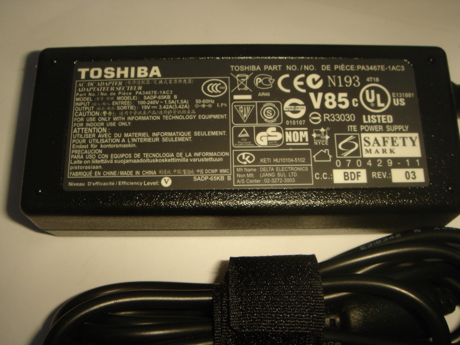 Power Supply TOSHIBA PA3396U-1ACA PA3432E-1AC3 PA3432U gallery