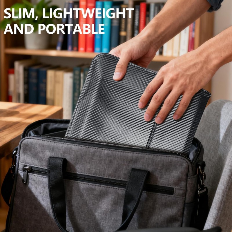 16 Inch Grey Laptop Sleeve Case with Stand, Faraday Bag for Tablets & Laptops gallery