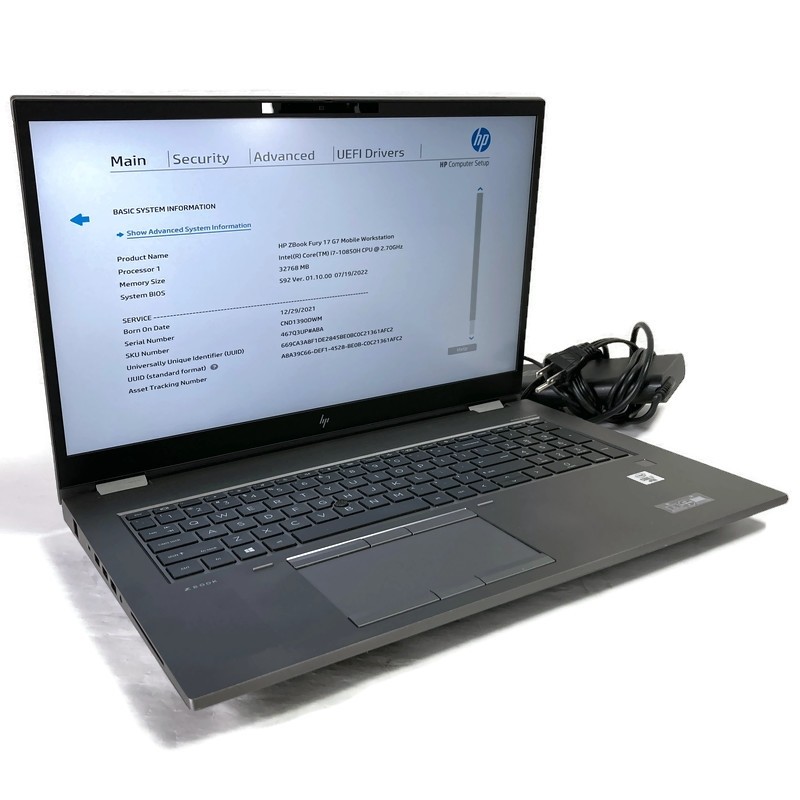 HP ZBook Fury 17 G7 17.3" i7-10850H 2.7GHz 32GB 512GB NVMe SSD RTX 4000 - Win 11 gallery