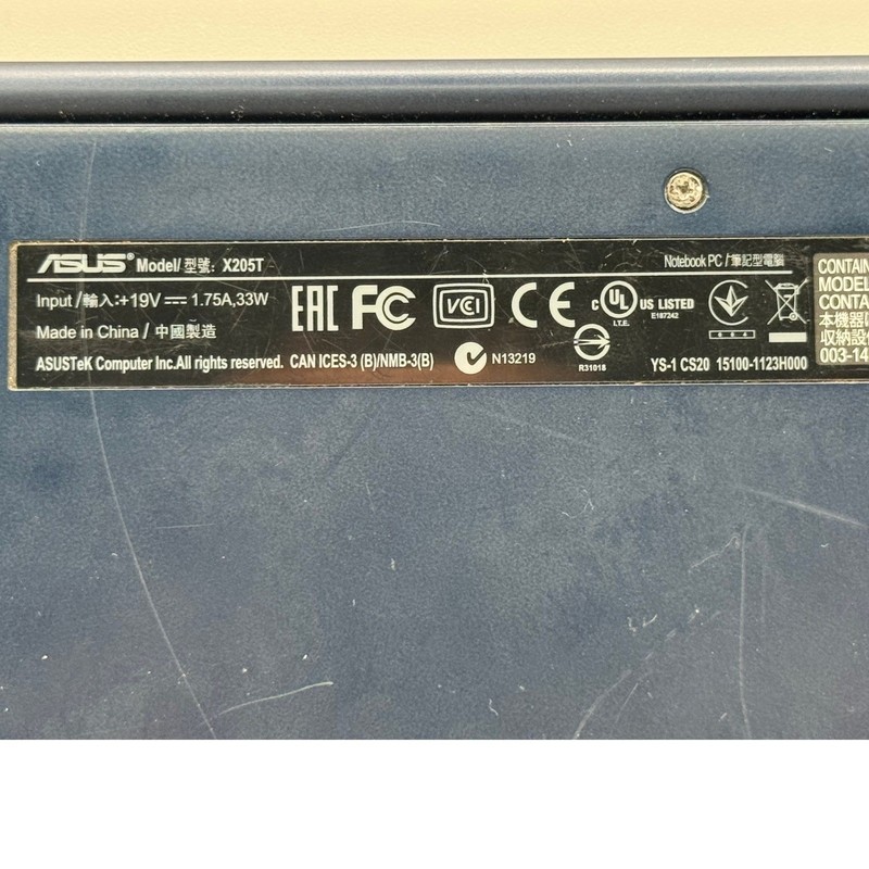 Asus EeeBook X205T 11.6 Laptop Intel Atom 2GB RAM Blue Notebook PC Parts only gallery