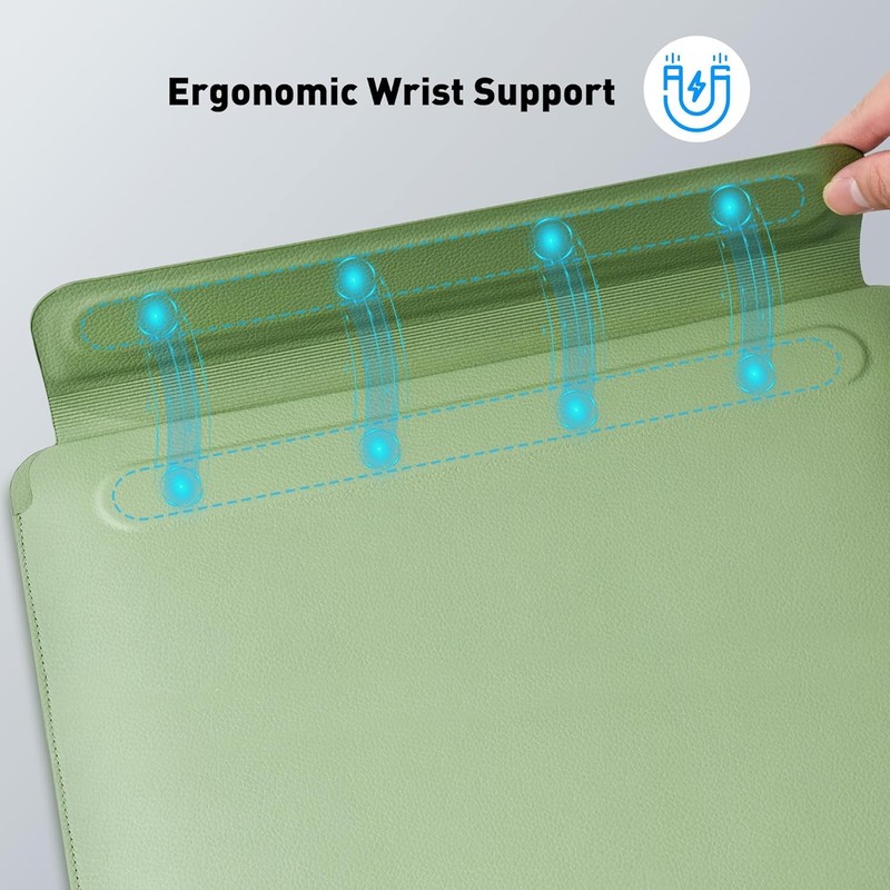 Sleeve for 13"-14" Laptop, Expandable Storage, Ultra-Slim Stylish - Blue gallery