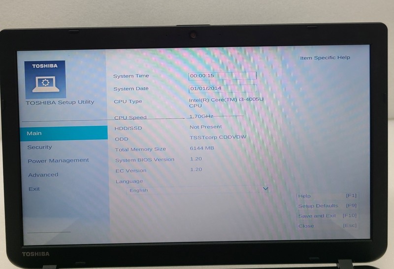 TOSHIBA SATELLITE C55-B5200 Laptop Intel I3-4005U 6GB NO HD/OS Bad Screen (FL) gallery