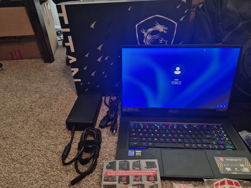 🔥MSI TITAN GT77 12UHS, 12900HX, 3080Ti, 64GB RAM, 2TB, Windows Pro 11🔥 gallery