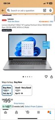 Lenovo IdeaPad 1 14IGL7 14″ Laptop Pentium Silver N5030 4GB 128GB Windows 11