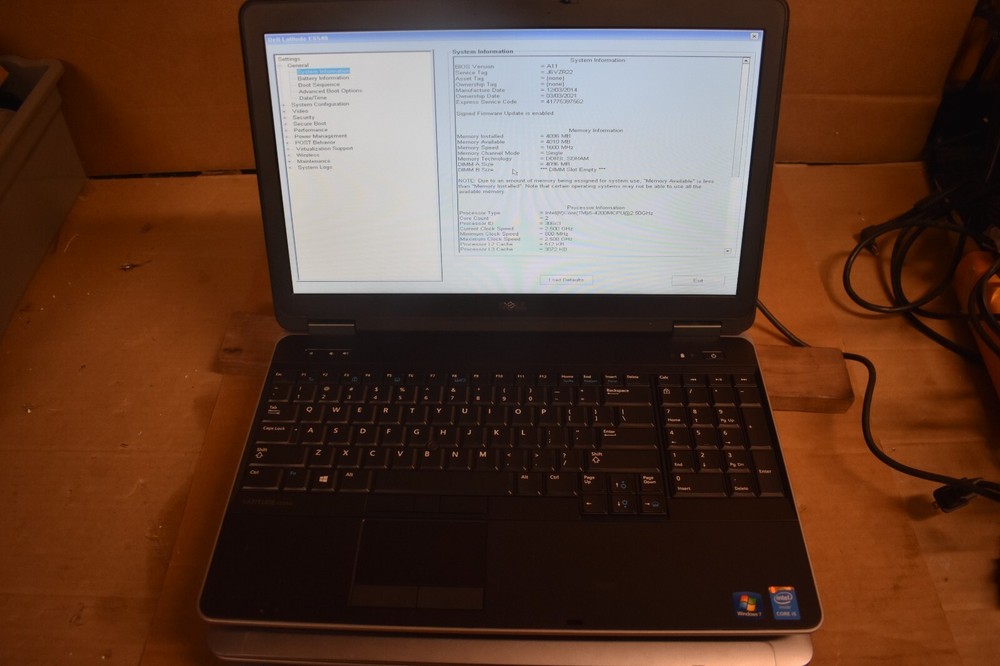Dell Latitude E6540 Intel Core i5 2.50 & 2.60 GHz 4GB RAM No HDD Lot of 3