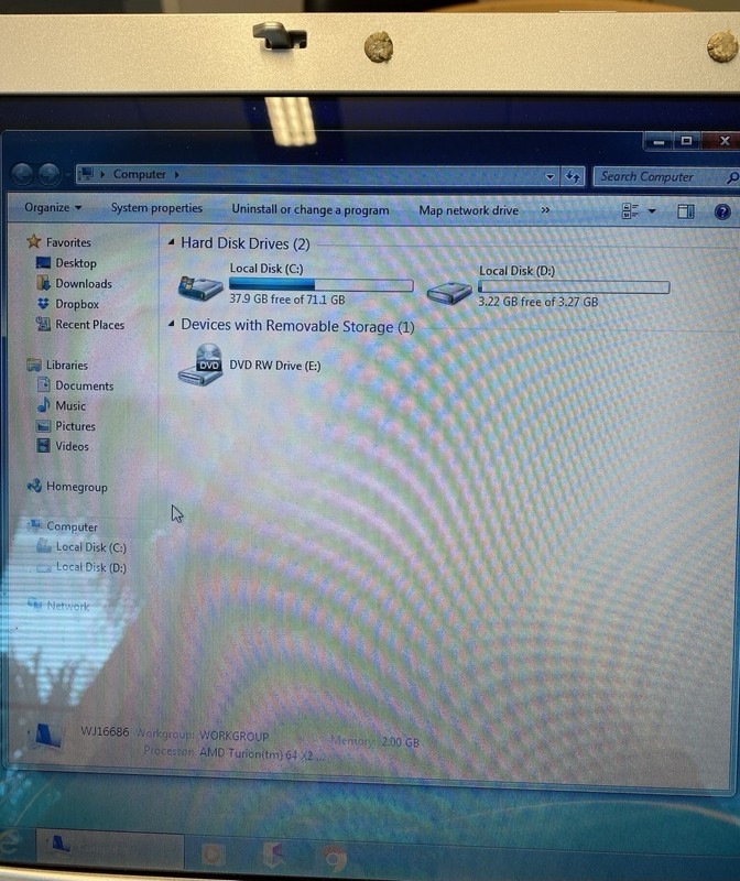 Dell Inspiron 1501 15" AMD Turion 64 X2 2GB RAM 80GB HDD DVD 32-Bit Win 7 or XP gallery