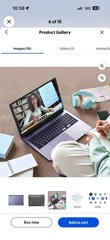 Acer 15 .6 silver Solid Laptop with Sleeve Case w/ Zipper Closure AcerChromebook