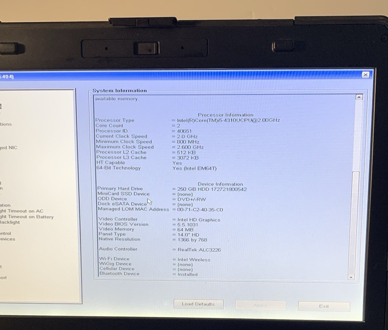 DELL LATITUDE 5404 RUGGED TOUCH i5-4310U 2.0GHZ 8GB RAM 256 SSD Win 10 gallery