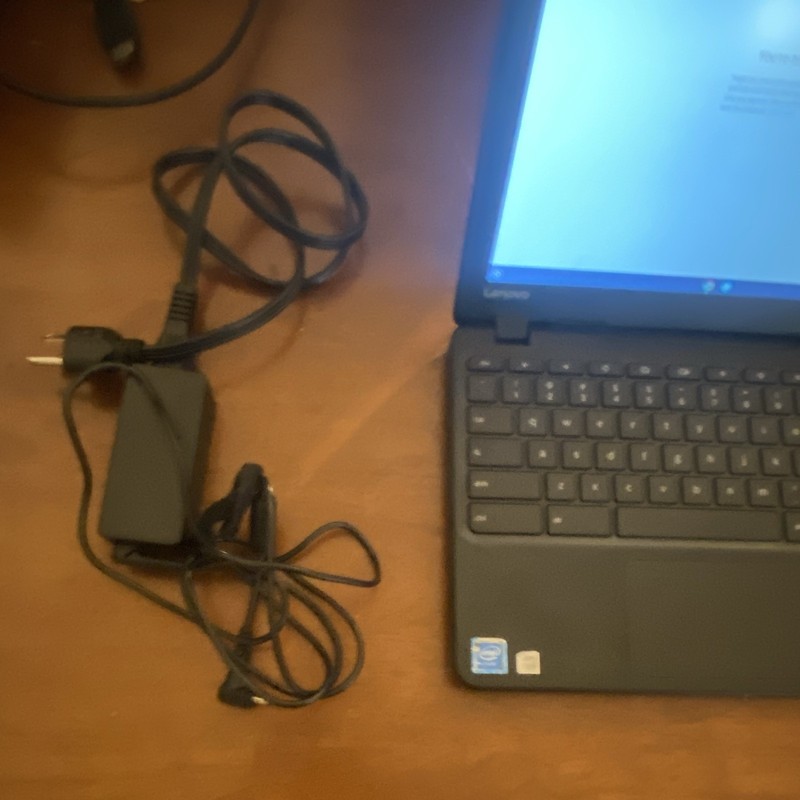 Lenovo Chromebook 11.6" Intel Celeron 4GB 16GB eMMC Chrome OS with Black Charger gallery